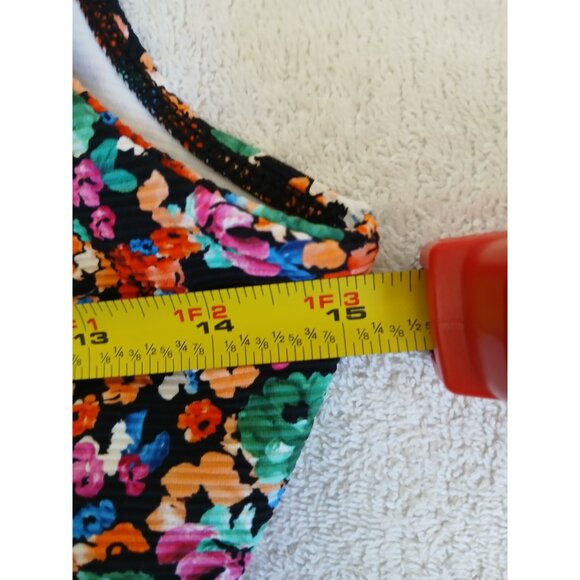 Salty Honey Womens Swimsuit Floral Print 2 Piece Top XXL Bikini Large Beachy - Picture 15 of 16
